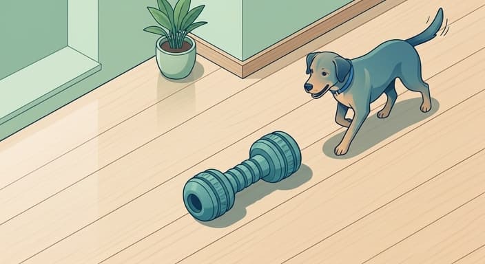 A durable rubber fetch toy illustrates long-lasting, non-toxic design for eco-friendly pet play.