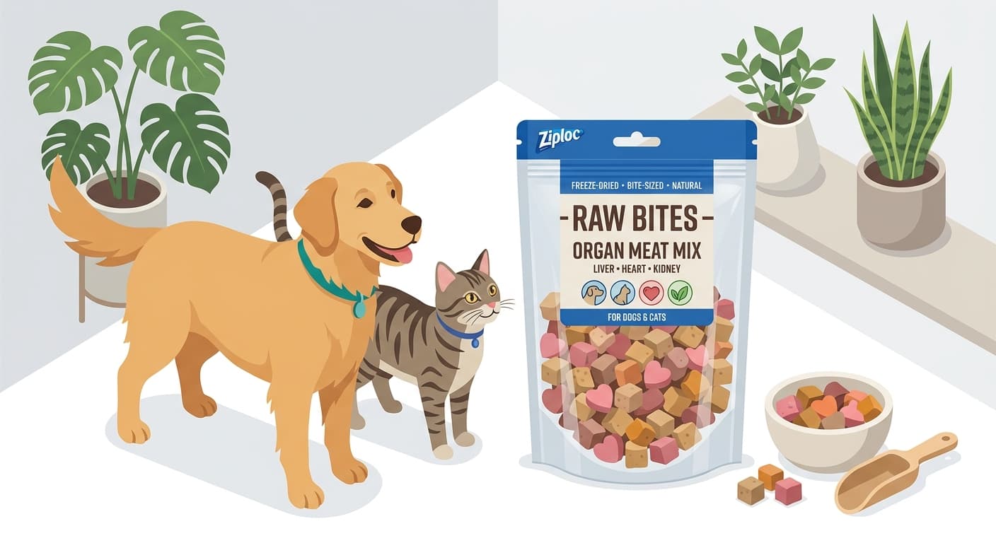 Freeze-Dried Organ Meat Treats for Pets: Nutritious Crunch