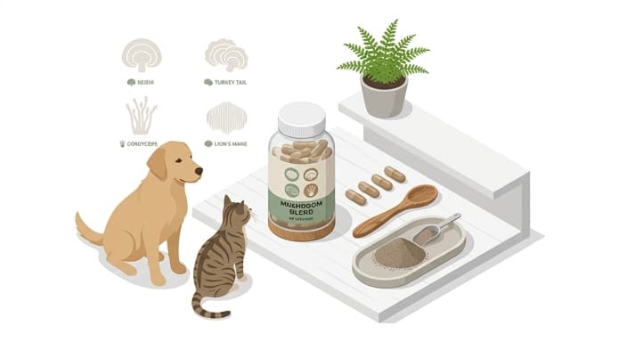 Functional Mushroom Supplements for Pet Wellness: Immune Support