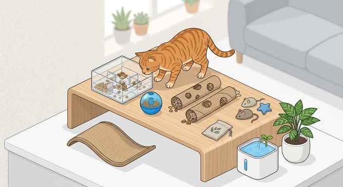 Mental Health Enrichment for Indoor Cats: Cognitive Play