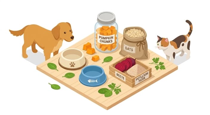 Natural Fiber Sources for Pet Gut Health and Vitality