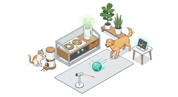 Smart Pet Tech for Indoor Enrichment: Cognitive Play