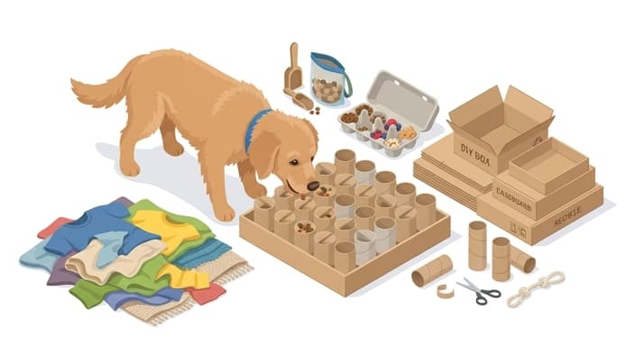 Sustainable DIY Dog Enrichment Toys You Can Make at Home