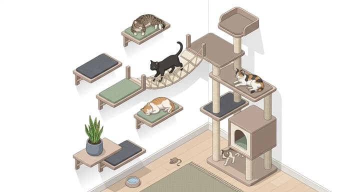 Vertical Cat Architecture for Stress Reduction at Home