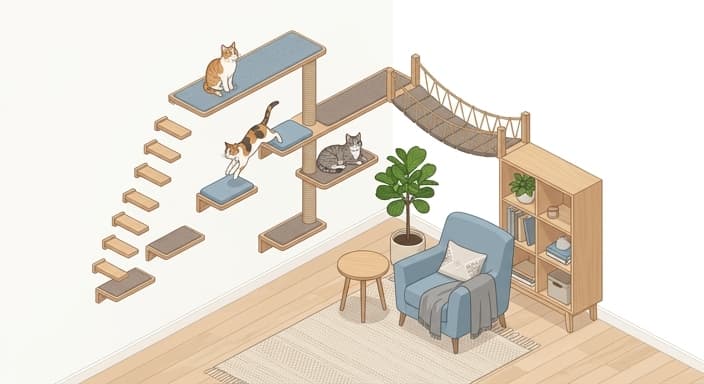 Vertical Cat Wall Shelving: Essential Setup Tips for Enrichment