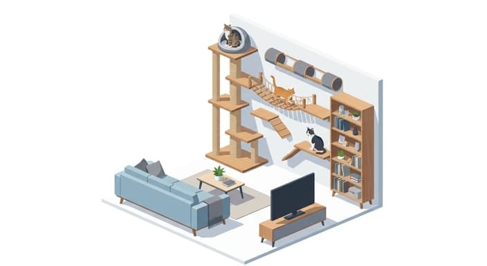 Vertical Home Design for Cat Enrichment: Elevate Their World