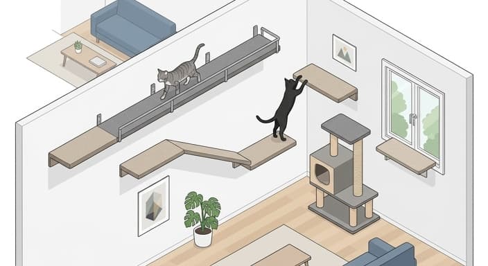 Vertical Space Solutions for Indoor Cats: Elevate Their Play